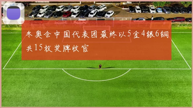 冬奥会中国代表团最终以5金4银6铜共15枚奖牌收官